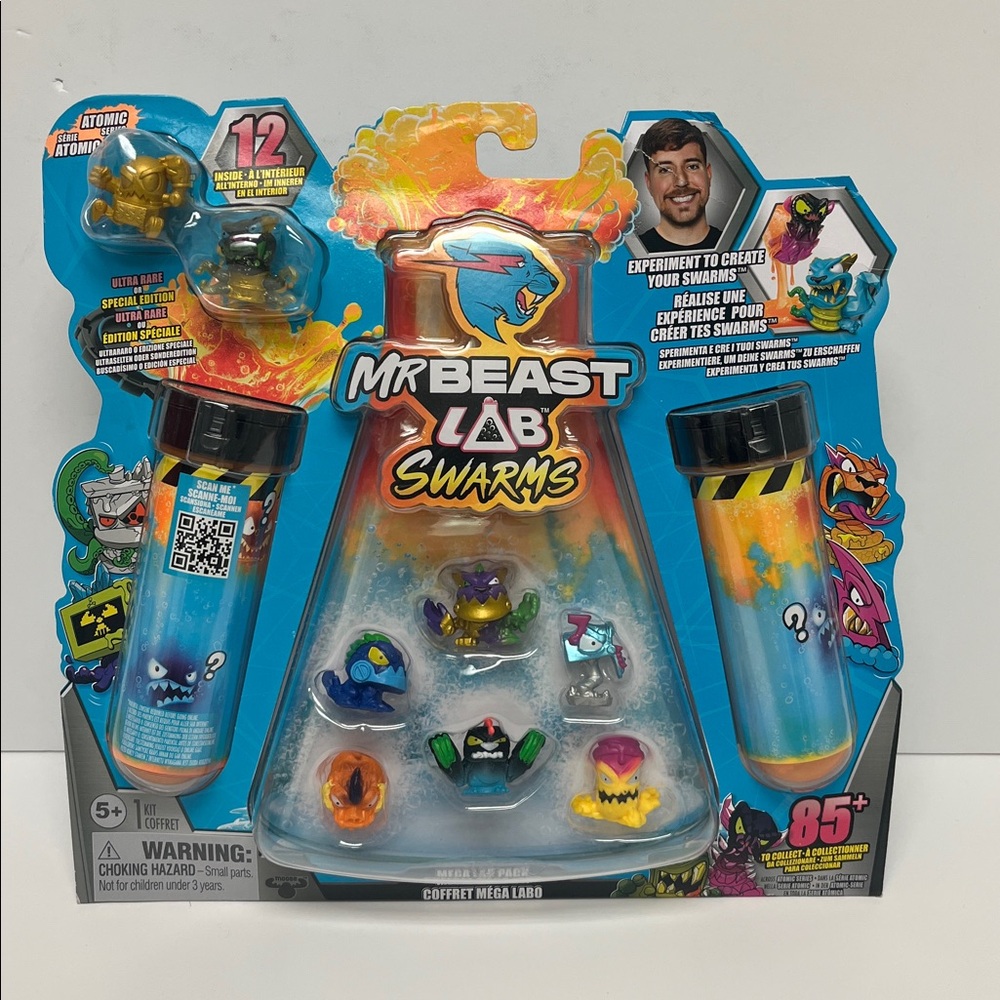 Mr Beast Lab Swarms Mega Lab Pack - Coffret Mega Labo - Age 5+   New - Sealed